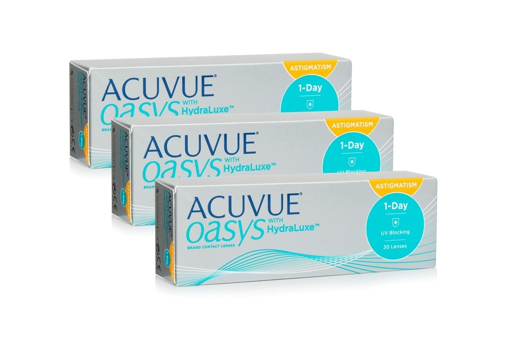 ACUVUE OASYS 1-Day with HydraLuxe for Astigmatism (90 čoček)