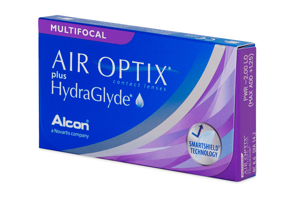 AIR OPTIX plus HydraGlyde MULTIFOCAL (6 čoček)